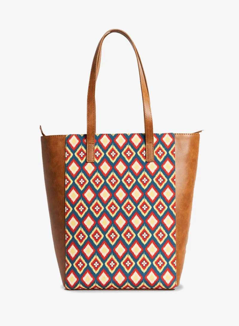Chumbak Tealbychumbak Ikkat Glow Tote