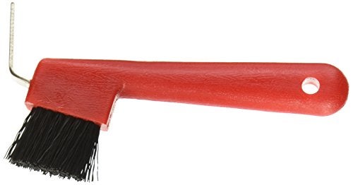 Partrade 245855 737 Hoof Pick with Brush, 7", Red - Image 2