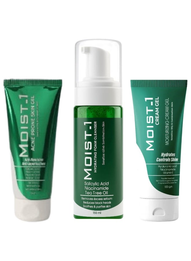 مويست -1 مجموعة البشرة الدهنية المعرضة للحبوب