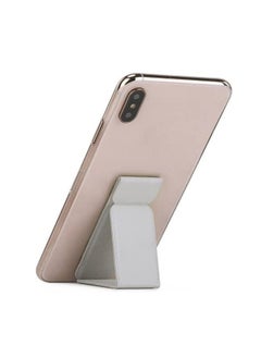 Generic Topr Magnetic Mobile Phone Finger Grip Holder Lazy Multi-functional Vertical Horizontal Stand Foldable Back Stick Phone Stand (Gray)  - Image 3