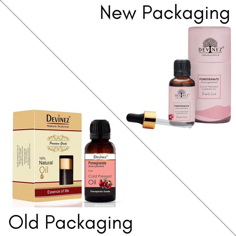 Devinez Pomegranate Seed Cold-Pressed Oil, 15ml 100% Pure, Natural & Undiluted, helps to reverse skin damage, revive skin, Revitalizes Dull & Dry Hair, Nourishes Hair, Effective Hair Tonic - Image 2