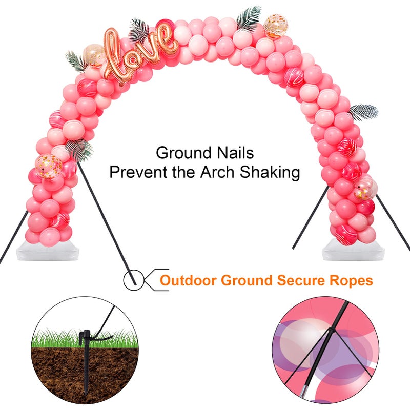 Chamvis Balloon Arch Kit, 9FT Height & 10FT Width Adjustable Balloon Arch Stand Frame Garland Stand: Wedding Baby Shower Birthday Photo Backdrop - Image 5