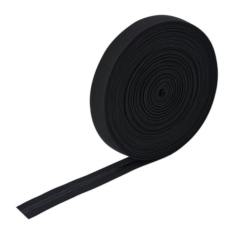 Zenith ZENITH 12 Half inch Wide Black Elastic for Tailoring Stitching and Craft Dress Black 10 meter - Image 1