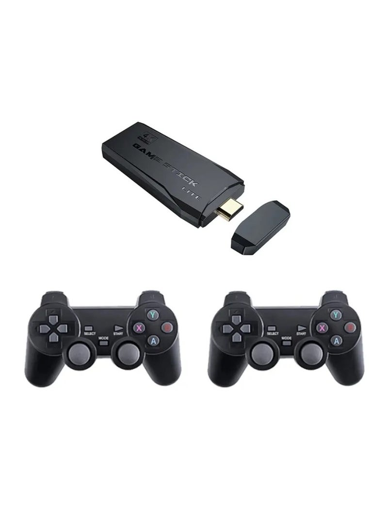 DIGI CORE - Wireless Retro Game Console Plug And Play Video Game Stick Built In 10000+ Games, 9 Classic Emulators 4K High Definition HDMI Output For Tv With Dual 2.4G Wireless Controllers With 64GB Memory Card - Image 1