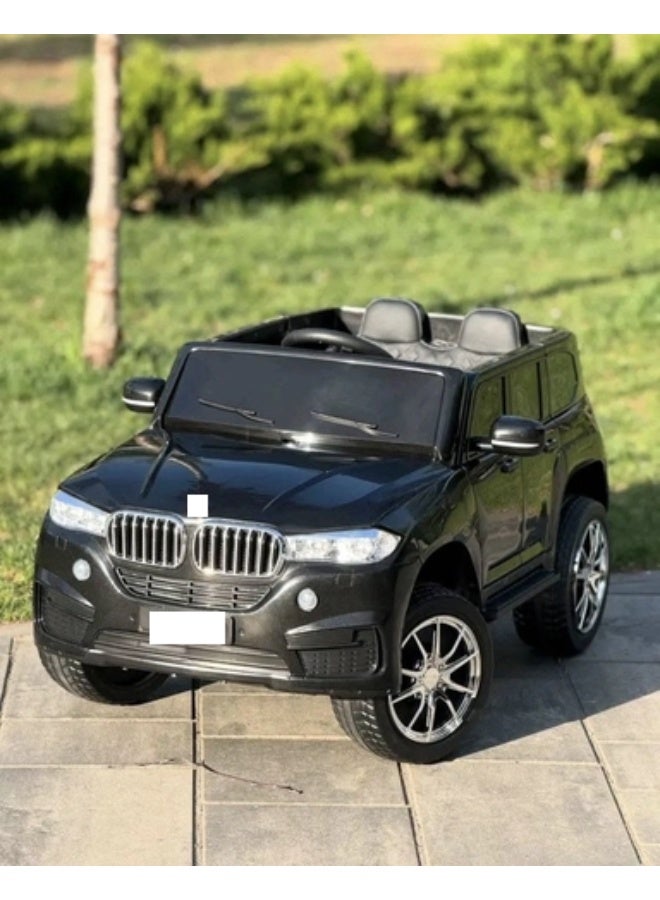 سيارة أطفال كهربائية بتصميم جذاب للأطفال 12V – بمقعدين مع أصوات وشيلات - Image 1