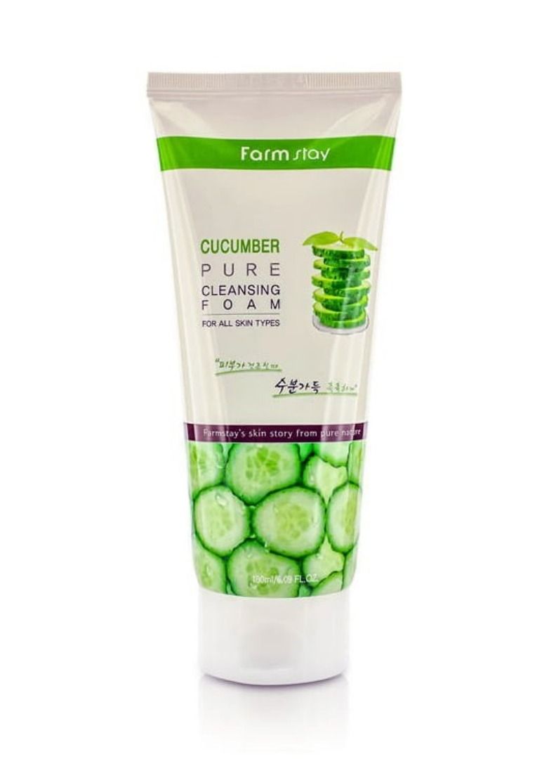 Farm Stay Cucumber Pure Cleansing Foam 180ml  - Image 1