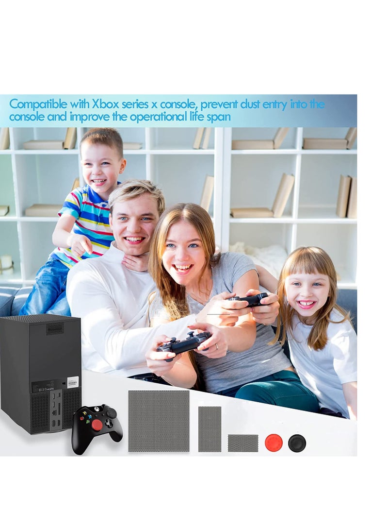 Excefore Dust Filter Cover for Xbox Series X with Rubber Dust Plugs, Top Case Dust Proof Filter Cover, KASTWAVE Silicone Dust Plugs and Thump Grip Caps for Xbox Series X - 2 Pack Sets - Image 3