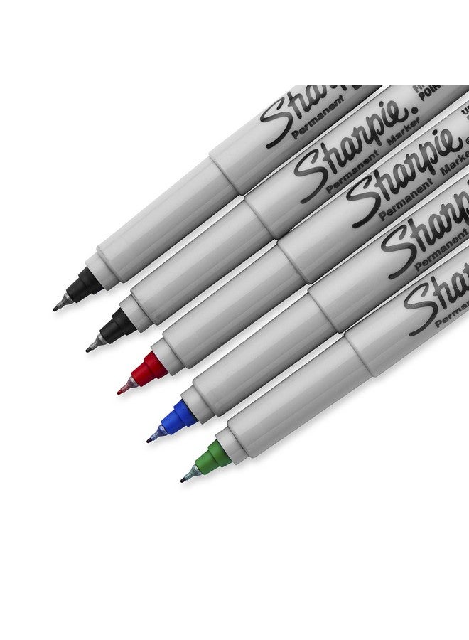 Sharpie Permanent Markers, Ultra Fine Point, Assorted Colors, 6 Packs Of 5 (30 Count) - Image 3