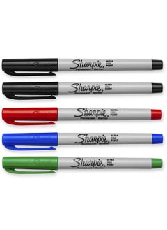 Sharpie Permanent Markers, Ultra Fine Point, Assorted Colors, 6 Packs Of 5 (30 Count)  - Image 2