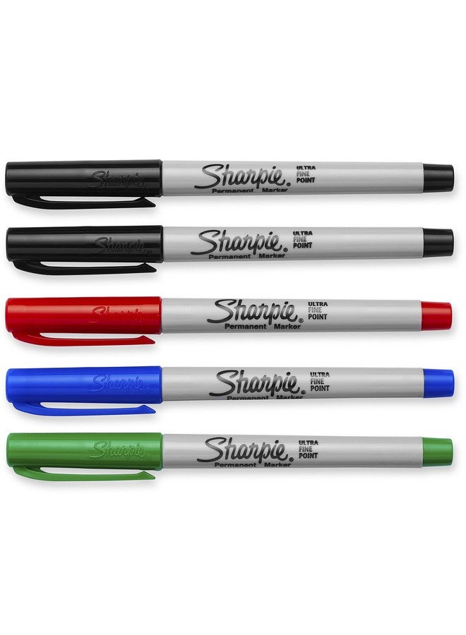 Sharpie Permanent Markers, Ultra Fine Point, Assorted Colors, 6 Packs Of 5 (30 Count) - Image 2