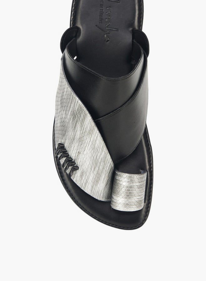 الواحة صنادل رجالية عربية بحلقة إصبع - تشكيلة رمضان - Image 3