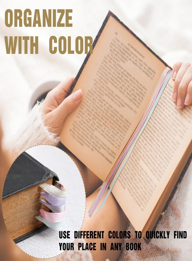 Dinifee 10 Pieces Bible Ribbon Bookmark Bulk Multi Ribbon Page Markers Christian Artificial Leather Book Markers with 5 Colorful Ribbons Easter Basket Filler Gift for Book Study Lovers Gift - Image 3