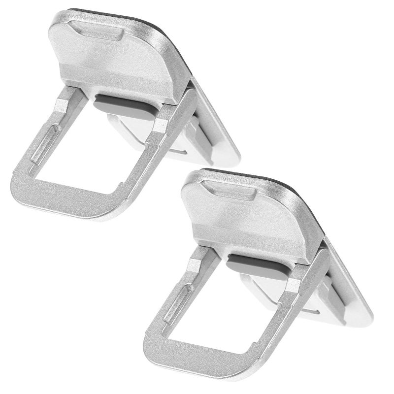 2 Pieces Portable Foldable Laptop Stand Riser For Desk Ergonomic Notebook Holder With Ventilated Cooling Support Compact For Office And Home Use Black - Image 2