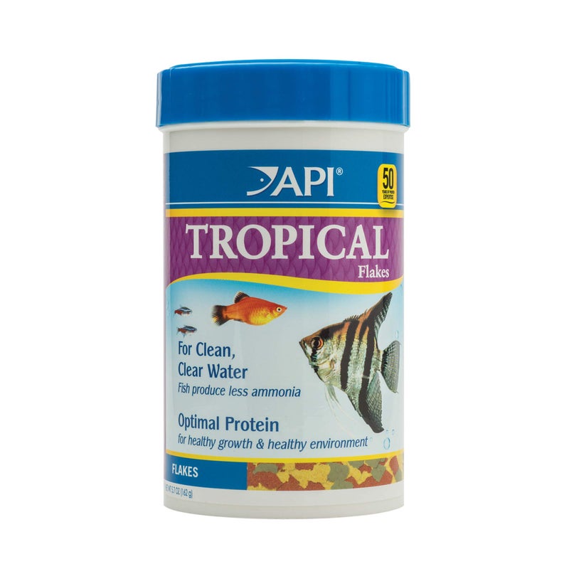 API TROPICAL FLAKES Fish Food 5.7-Ounce Container - Image 1
