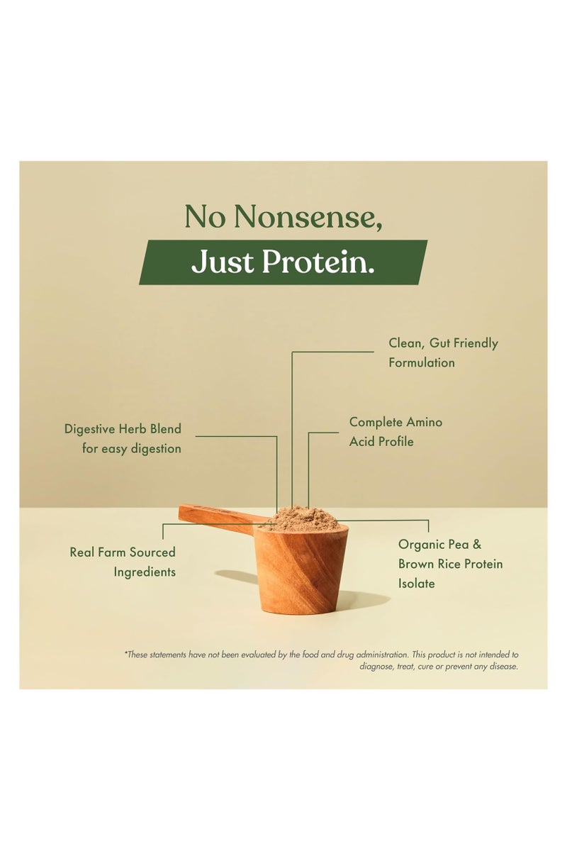 Cosmix No Nonsense Plant Protein | Organic Pea & Brown Rice Isolate | Vegan | 21g Protein/Serving | Easy To Digest | All Essential Amino Acids | No Preservatives | Kerala Vanilla Bean - 500g - Image 5