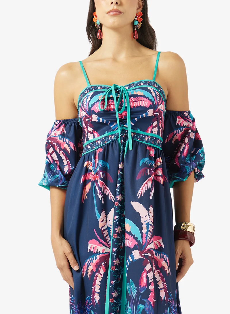 Soleira  Tropical Print Dress for Women | Best Price UAE
