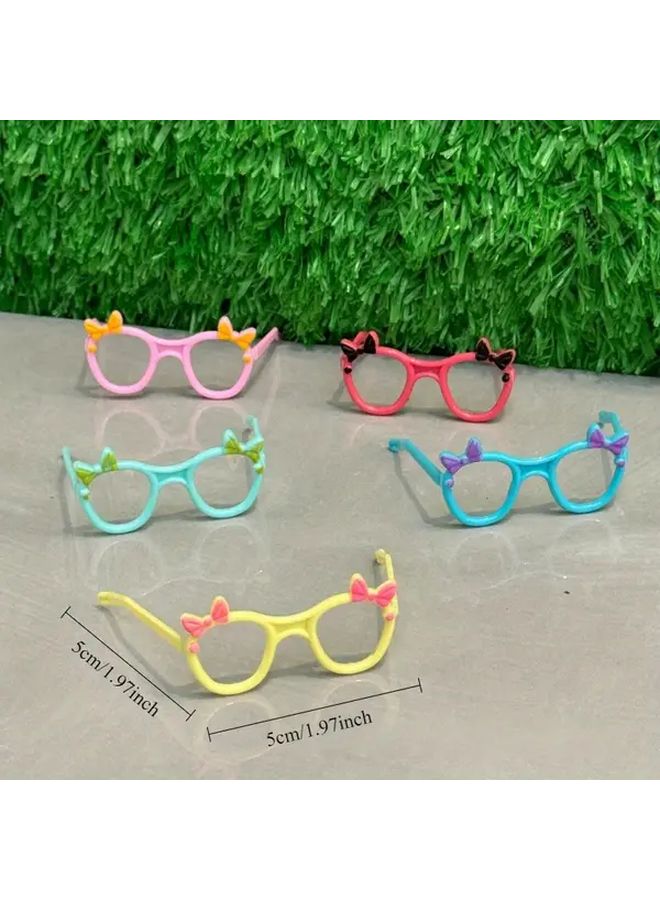 Random 10pcs Mini Dollhouse Glasses Multi Color Decorative Accessories DIY Gifts - Image 5