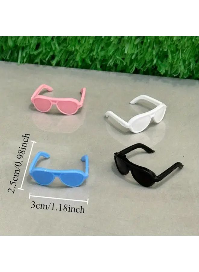 Random 10pcs Mini Dollhouse Glasses Multi Color Decorative Accessories DIY Gifts - Image 2