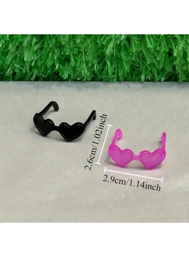 Random 10pcs Mini Dollhouse Glasses Multi Color Decorative Accessories DIY Gifts - Image 3