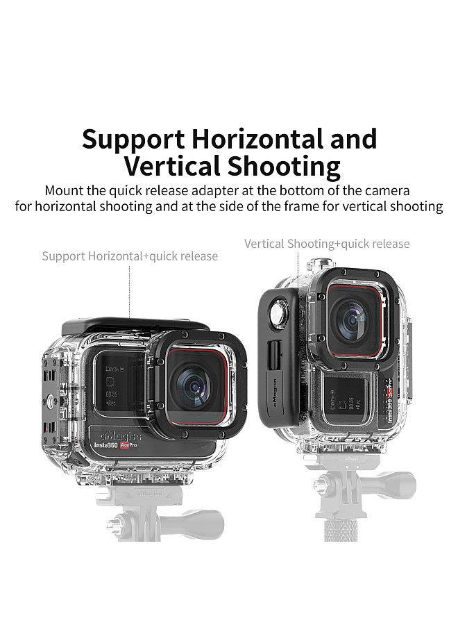 aMagisn Sports Camera Waterproof Case Dive Case Underwater 60M Protective Case Diving Housing Photography Accessory Replacement for Insta360 Ace - Image 5