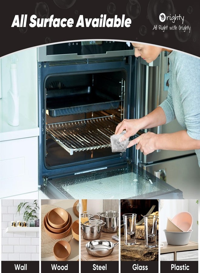 Orighty 12 Pcs Non-Scratch Wire Dishwashing Rag, Multipurpose Steel Wire Dish Cleaning Cloths for Wet and Dry, Reusable for Kitchen Cleaning - Image 5