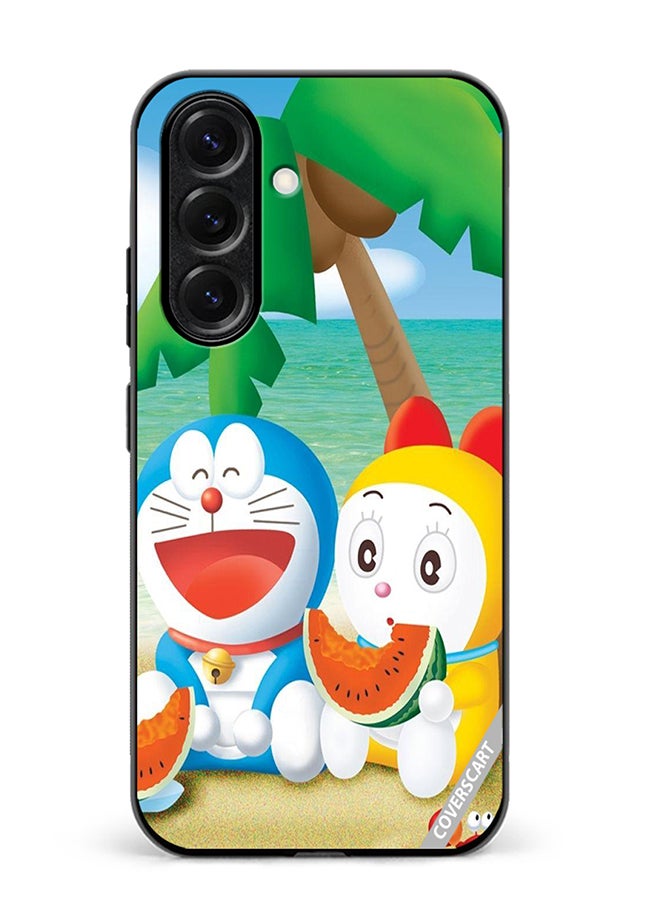 VR CREATIVE Protective Case Cover For Samsung Galaxy S25 Plus Doremon And Doremi Design Multicolour