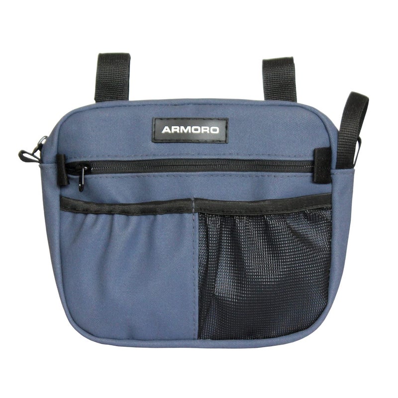 ARMORO Grab Handle Storage Bag for 4x4 | Compatible with Mahindra Thar, Thar Roxx, Maruti Gypsy, Jimny, Jeep, Gurkha | Grab handle Bar Organizer, Off-Road Gear Storage, Interior Accessory | Navy Blue - Image 1