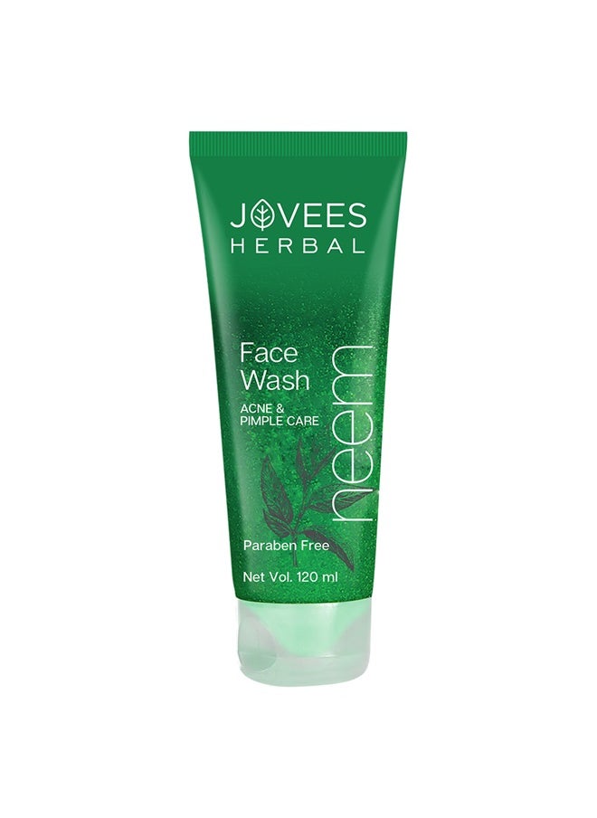 JOVEES HERBAL Jovees Face Wash Neem 120 Ml  - Image 1