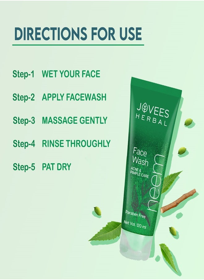 JOVEES HERBAL Jovees Face Wash Neem 120 Ml  - Image 5