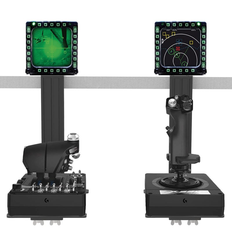 Hikig 2 Pack Desk Mount for Flight Sim Hand-Controller Compatible with Logitech X52 X56 Hotas, Thrustmaster HOTAS Warthog, T.16000M FCS, T.Flight, SimTask Farmstick, Sol-R1, Sol-R2, VKB, VPC, Winwing - Image 5