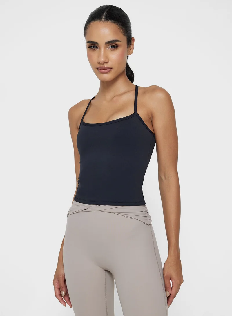 فورورد Strappy Cutout Back Tank Top
