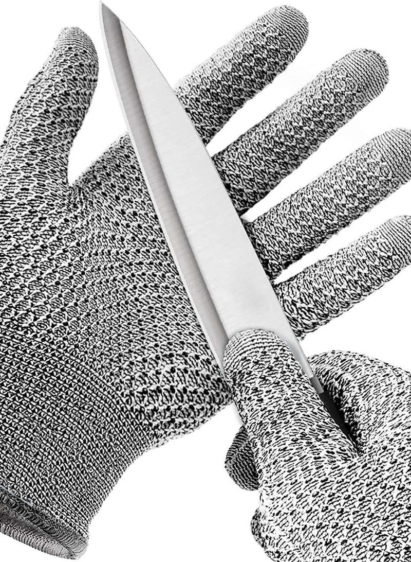 Anti-cut gloves Level 5 HPPE fiber wear-resistant, puncture-proof and cut-proof woodworking fishing kitchen anti-scratch finger cots protective anti-slip safety gloves  - Image 1