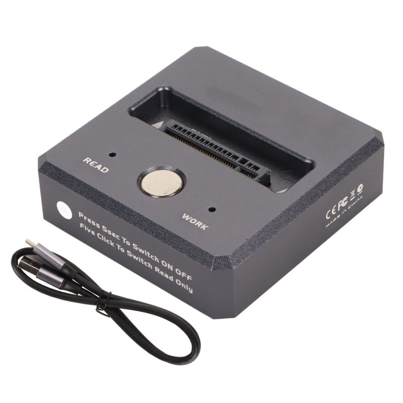 NVMe to USB Docking Station USB3.2 Gen2 10Gbps M.2 SSD to USB C Reader - Aluminium Alloy UASP Support M.2 NVMe to USB C Docking Station for Desktop Laptop - Image 1