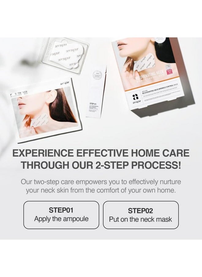 Avajar Firming Neck Mask Neck Firming Cream For Sagging Skin Neck Tightening Cream Cream For Dry Neck Skin Neck Firming Cream For Women And Men Korean Skin Care Set (5 Patches)  - Image 4