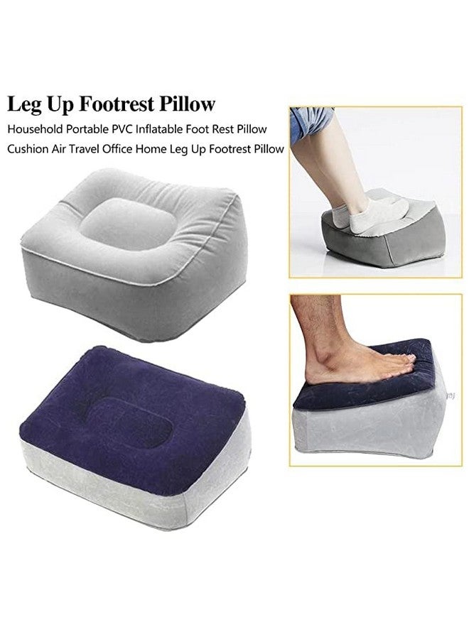 YAGVIZ Foot Rest Pillows Cushion Soft Flocking Pillows Air Pourable for Travel Office Airplanes - Image 4