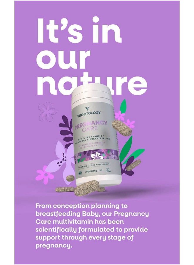 Vegetology Pregnancy Vitamins For Women - Prenatal Vitamin & Postnatal Vitamins For Breastfeeding Moms W/20+ Vitamins, Folate & More - Vegan Prenatal Vitamins For Every Stage Of Pregnancy (60 Ct)  - Image 2