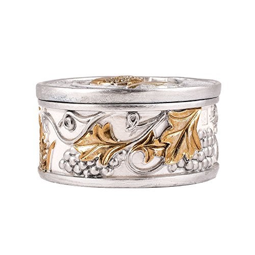 Roman Joseph's Studio by Roman, Communion Collection, 1.5"H SILVER/GOLD KEEPSAKE BOX, Home Décor, Devout Gift, Prayerful Inspiration (4x2x4) - Image 2