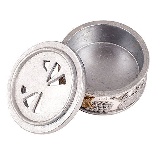 Roman Joseph's Studio by Roman, Communion Collection, 1.5"H SILVER/GOLD KEEPSAKE BOX, Home Décor, Devout Gift, Prayerful Inspiration (4x2x4) - Image 3