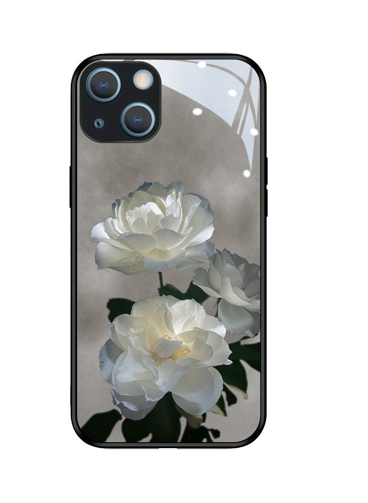 Loquat Back Cover Printed Glass Protective Mobile Phone Case for iPhone