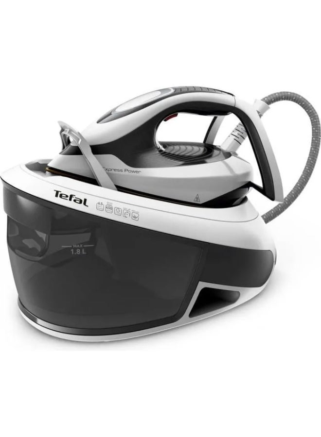 Tefal Express Power Steam Generator Iron, 6.5 Bar, 125g/min Continuous Steam, 450g/min Boost, SV8130 1.8 L 2800 W SV8130 black - Image 1