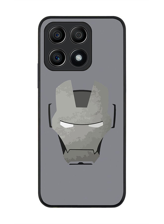 Stylizedd Rugged Black edge case for Honor X8A 4G Slim fit Soft Case Flexible Rubber Edges Anti Drop TPU Gel Thin Cover - Stoned Iron Man - Image 1