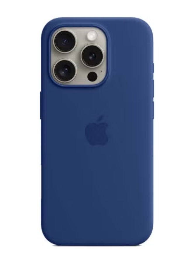 JAJEEK Apple iPhone 16 Pro 2024 Premium Soft Liquid Silicone Case Cover – Navy Blue – Ultra-Slim Shockproof Back Case with Soft Microfiber Lining, Anti-Fingerprint Matte Finish, Full Protection, MagSafe & Wireless Charging Compatible, Lightweight Grip Design - Image 3