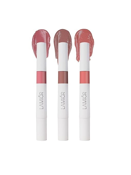 LAMIOR Peptide Glaze Lip Balm Combo Pack Of 3 - Cookies N Cream | 3-In-1 Formula For Glossy Shine, Healing, And Nourishment | Pillowy-Soft Lips | Nourishes Dry Skin | Real Reviews, Juicy Results! - Image 1