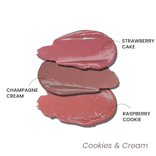 LAMIOR Peptide Glaze Lip Balm Combo Pack Of 3 - Cookies N Cream | 3-In-1 Formula For Glossy Shine, Healing, And Nourishment | Pillowy-Soft Lips | Nourishes Dry Skin | Real Reviews, Juicy Results! - Image 2