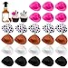 PPXMEEUDC 30PCS Plastic Mini Western Cowboy Cowgirl Hat Cute Miniature Hat for Party Accessories Multi - Image 2