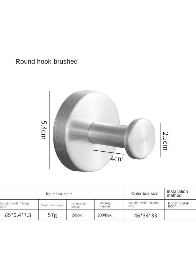 Bluejw Stainless Steel Traceless Strong Adhesive Hook Nail-free Toilet Coat Hook Duck Tongue Hook Towel Hook Baseball Cap Hook - Image 1