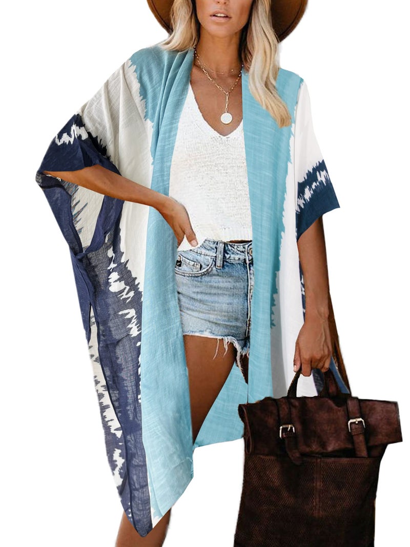 Breezy Lane Kimonos for Women Swimsuit Coverup Beach Cover Up for Swimwear Summer Kimono Cardigans Vacation Wear - Image 1