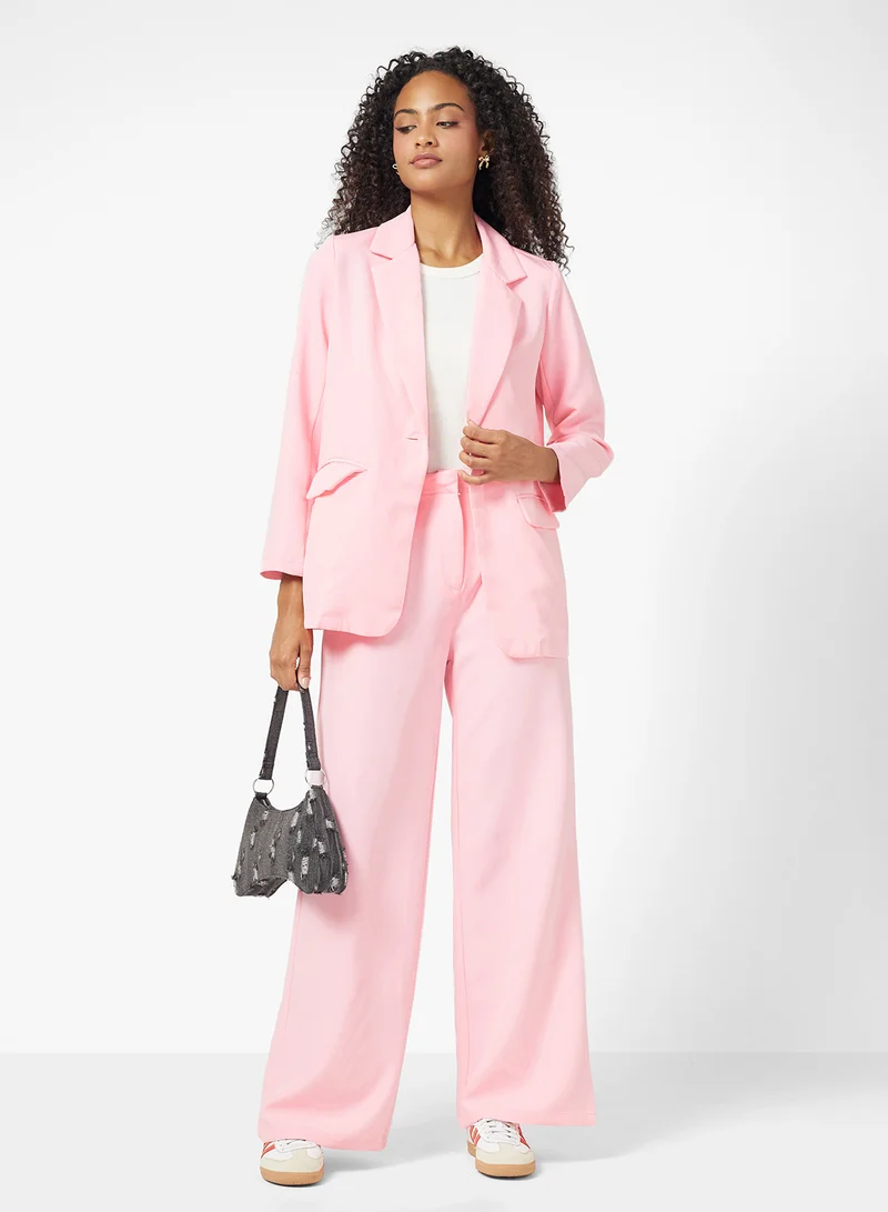جينجر Oversize Tailored Blazer & Pant Suit Set