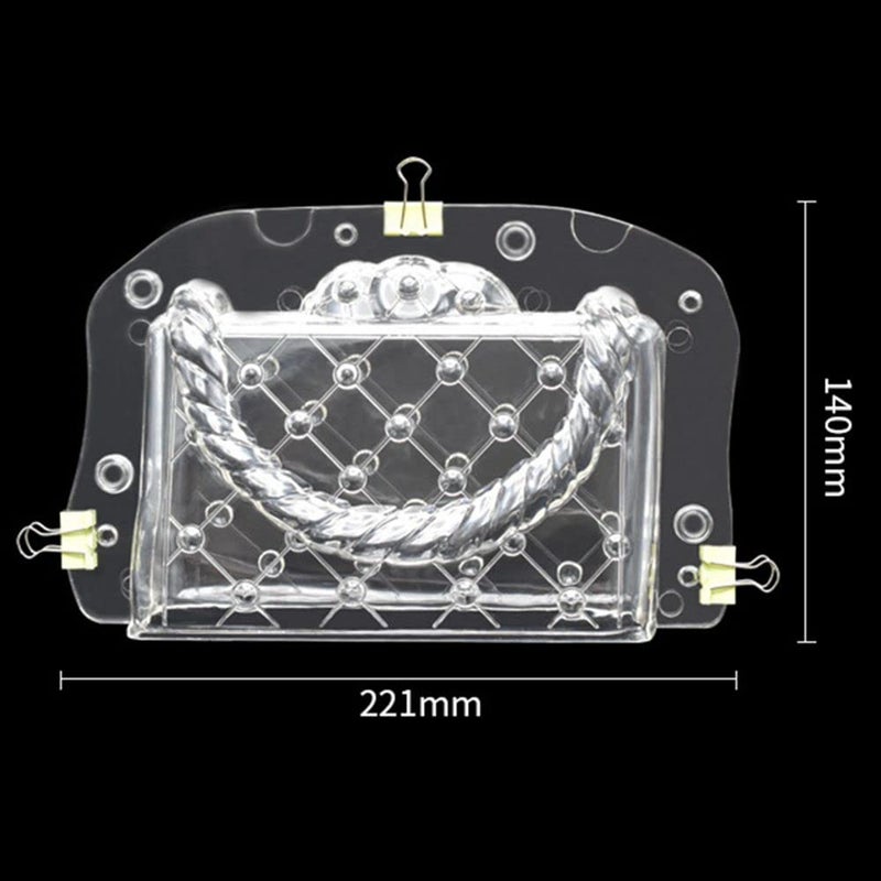 TUKE Chocolate Molds, 3D Handbag Clutch Bags Fondant Mold for Cake Decorating, Candy, Soap, Polymer Clay - Image 2