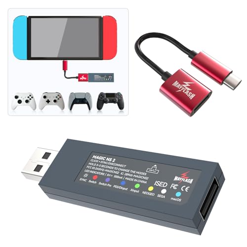 MAYFLASH Magic NS 2 Wireless Bluetooth USB Adapter Compatible with Switch/Switch 2, Steam Deck, Windows, Raspberry Pi, Xbox Series X & S Bluetooth Controller, PS5 Controller and More - Image 4